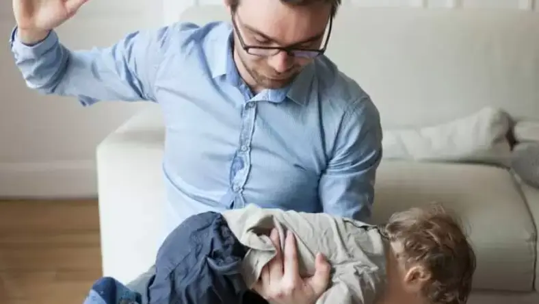 تنبیه سخت برای بچه